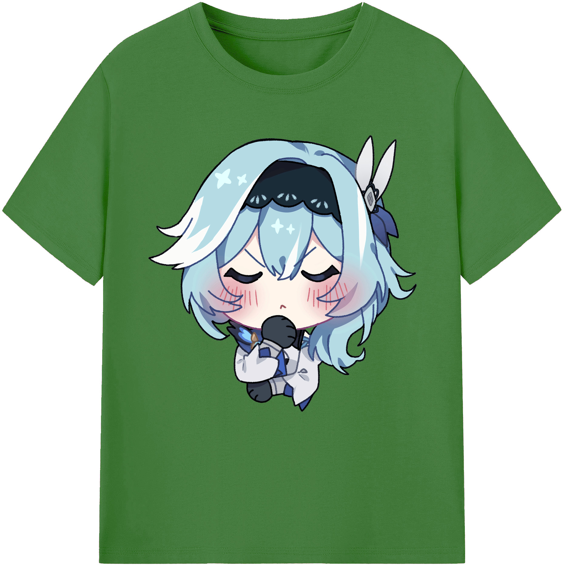 げんし神 优菈 ゆうら genshin Yūra レディースカジュアルプリントTシャツ（綿100％）